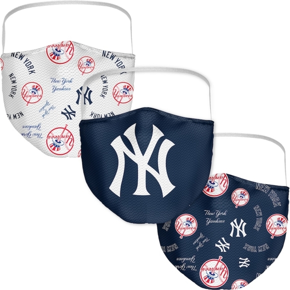 Fanatics New York Yankees 3pk Facemask - Picture 1 of 3